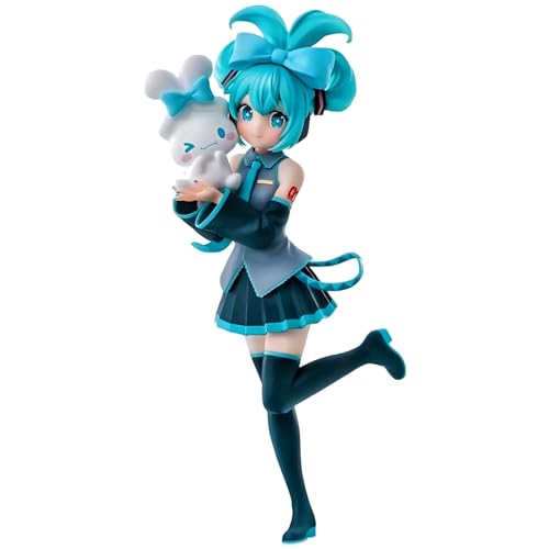IQITOYS Miku-Figur, Uniform, Miku-Anime-Figur, stehendes Haltungsmodell, Statue, Schreibtischdekoration, PVC-Material, Geschenk für Freunde und Fans von IQITOYS