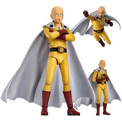 IQITOYS Saitama-Actionfigur, One Punch Man, Anime-Figur, bewegliche und austauschbare Gesichter, Modell, Statue, Desktop-Dekoration, PVC-Material, Geschenk für Fans IQITOYS Saitama-Actionfigur, One Punch Man, Anime-Figur, bewegliche und austauschbare Gesichter, Modell, Statue, Desktop-Dekoration, PVC-Material, Geschenk für Fans von IQITOYS