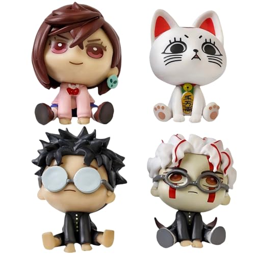 IQITOYS Takakura Ken Actionfigur Ayase Momo, Turbo Oma, Anime-Figur, 5,5 cm, sitzende Körperhaltung, Modell, Statue, Desktop-Dekoration, PVC-Material, Geschenk für Fans, 4 Stück von IQITOYS