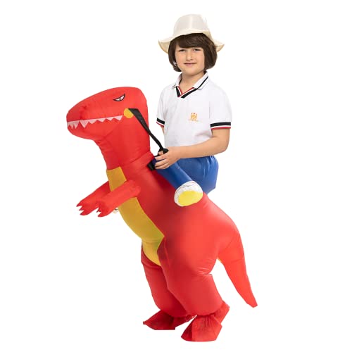 IRETG Dinosaurier Aufblasbares Kostüm Kind 120-150cm Aufblasbare Dinosaurier Kostüme Halloween Verkleidung für Lehrer Schulparty IRETG Dinosaurier Aufblasbares Kostüm Kind 120-150cm Aufblasbare Dinosaurier Kostüme Halloween Verkleidung für Lehrer Schulparty von IRETG