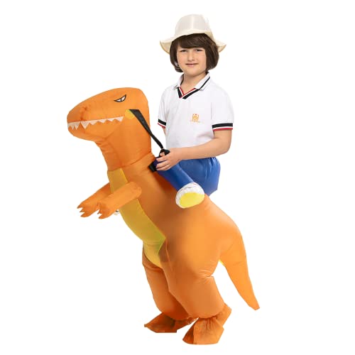 IRETG Dinosaurier Aufblasbares Kostüm Kind 120-150cm Aufblasbare Dinosaurier Kostüme Halloween Verkleidung für Lehrer Schulparty IRETG Dinosaurier Aufblasbares Kostüm Kind 120-150cm Aufblasbare Dinosaurier Kostüme Halloween Verkleidung für Lehrer Schulparty von IRETG