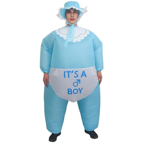 IRETG Säugling Aufblasbares Kostüm für Erwachsene Overall Lustige Baby Anzug Fancy Kleid für Halloween Weihnachten Cosplay Party von IRETG