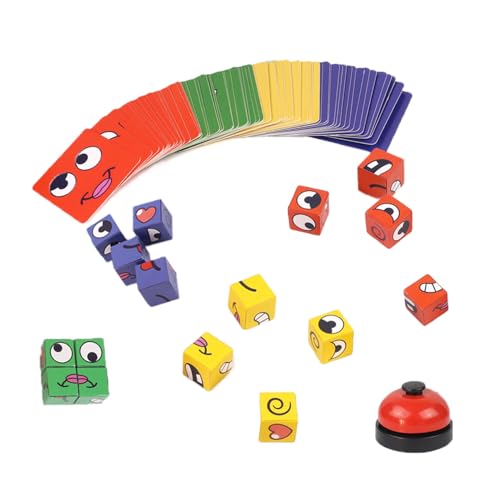 Expressing Blocks, emotional Wooden Cube, Facial Transformation Cube Game 3D, Montessori Toys for Parents and Children, Interactive Toys for Children Expressing Blocks, emotional Wooden Cube, Facial Transformation Cube Game 3D, Montessori Toys for Parents and Children, Interactive Toys for Children von IRILXGAY