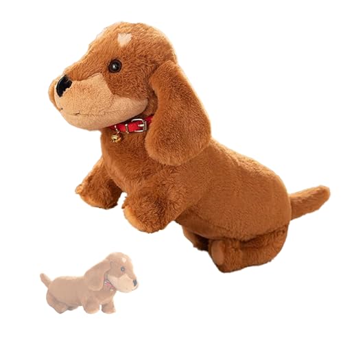 Hund PlüSchtier, Weich, Komfortabel Und Süß, Geeignet Zum Spielen, Heimdekoration, Realistische Wurstkissen FüR Hunde, üBerraschungsgeschenke von IRILXGAY
