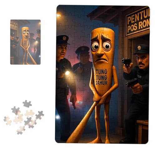 Tung Tung Tung Tung Sahur, Abstrakte Komische Papier-Puzzle, HolzschläGer, Haie Usw, FamilienspielnäChte, Kinderpuzzle-Spielzeug, TäGliche Geschenke Tung Tung Tung Tung Sahur, Abstrakte Komische Papier-Puzzle, HolzschläGer, Haie Usw, FamilienspielnäChte, Kinderpuzzle-Spielzeug, TäGliche Geschenke von IRILXGAY