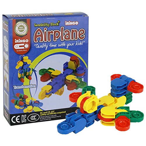 IRINGO Mini Airplane – 6-in-1 Bauspaß mit Flugzeug, Roboter & mehr von IRINGO