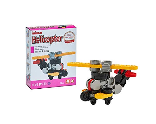 IRINGO Mini Helicopter 7-in-1 Bauset | 3D-Konstruktionsspielzeug für Kinder ab 3 Jahren | 38 Teile | Kreatives Lernspielzeug aus Korea | Kombinierbar Mini Sets von IRINGO