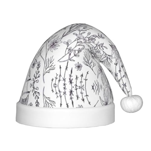 IRSHI Blühende Kräuter und krautige Pflanzen für Kinder, Weihnachtsmannmütze, lustige und festliche Partykleidung für Weihnachten, Neujahr und festliche Feiertagsfeiern IRSHI Blühende Kräuter und krautige Pflanzen für Kinder, Weihnachtsmannmütze, lustige und festliche Partykleidung für Weihnachten, Neujahr und festliche Feiertagsfeiern von IRSHI