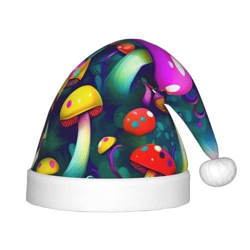 IRSHI Bright Mushrooms Art Weihnachtsmannmütze für Kinder, lustige und festliche Partykleidung für Weihnachten, Neujahr und festliche Feiertagsfeiern IRSHI Bright Mushrooms Art Weihnachtsmannmütze für Kinder, lustige und festliche Partykleidung für Weihnachten, Neujahr und festliche Feiertagsfeiern von IRSHI