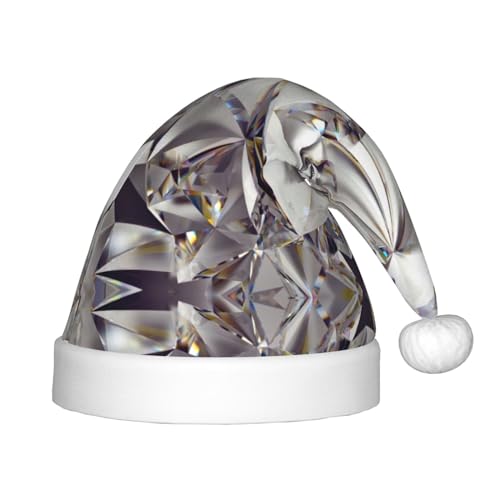 IRSHI Glitzerndes abstraktes Diamant-Kristallmuster, Kinder-Mütze "Merry Christmas", lustige und festliche Partykleidung für Weihnachten, Neujahr und festliche Feiertagsfeiern von IRSHI