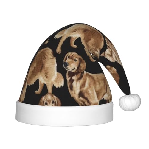 IRSHI Golden Retrievers Weihnachtsmütze für Kinder, lustige und festliche Partykleidung für Weihnachten, Neujahr und festliche Feiertagsfeiern IRSHI Golden Retrievers Weihnachtsmütze für Kinder, lustige und festliche Partykleidung für Weihnachten, Neujahr und festliche Feiertagsfeiern von IRSHI