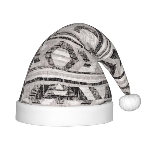 IRSHI Graue Tribal-Kinder-Weihnachtsmannmütze, lustige und festliche Partykleidung für Weihnachten, Neujahr und festliche Feiertagsfeiern IRSHI Graue Tribal-Kinder-Weihnachtsmannmütze, lustige und festliche Partykleidung für Weihnachten, Neujahr und festliche Feiertagsfeiern von IRSHI