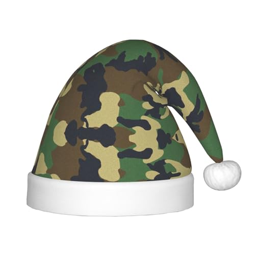 IRSHI Grüne Militär-Camouflage-Weihnachtsmannmütze für Kinder, lustige und festliche Partykleidung für Weihnachten, Neujahr und festliche Feiertagsfeiern IRSHI Grüne Militär-Camouflage-Weihnachtsmannmütze für Kinder, lustige und festliche Partykleidung für Weihnachten, Neujahr und festliche Feiertagsfeiern von IRSHI