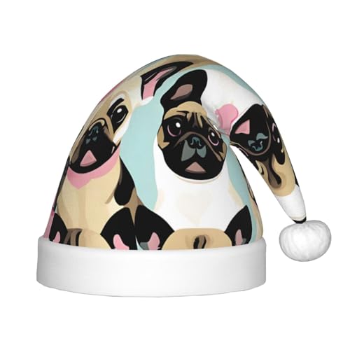 IRSHI Niedliche Chihuahua-Mütze für Kinder, Weihnachtsmannmütze, Uni, Weihnachtsdruck für Kinder, perfekte Weihnachtsfeiertage für die Weihnachtszeit IRSHI Niedliche Chihuahua-Mütze für Kinder, Weihnachtsmannmütze, Uni, Weihnachtsdruck für Kinder, perfekte Weihnachtsfeiertage für die Weihnachtszeit von IRSHI