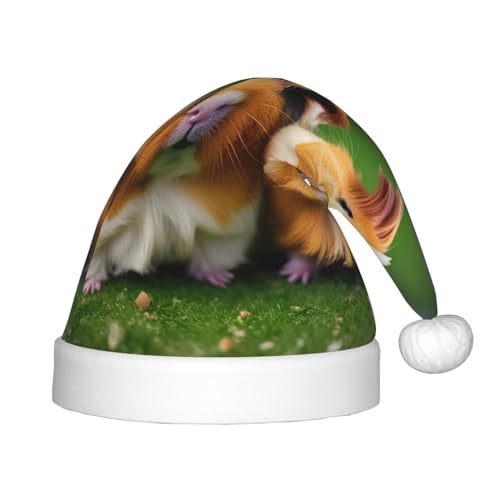 IRSHI Niedliche Meerschweinchen-Weihnachtsmütze für Kinder, Uni, Weihnachtsdruck für Kinder, perfekte Weihnachtsfeiertage für die Weihnachtszeit IRSHI Niedliche Meerschweinchen-Weihnachtsmütze für Kinder, Uni, Weihnachtsdruck für Kinder, perfekte Weihnachtsfeiertage für die Weihnachtszeit von IRSHI