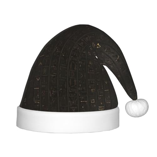 IRSHI Nikolausmütze für Kinder, alte ägyptische Hieroglyphe, Uni, Weihnachtsdruck für Kinder, perfekte Weihnachtsfeiertage für die Weihnachtszeit IRSHI Nikolausmütze für Kinder, alte ägyptische Hieroglyphe, Uni, Weihnachtsdruck für Kinder, perfekte Weihnachtsfeiertage für die Weihnachtszeit von IRSHI