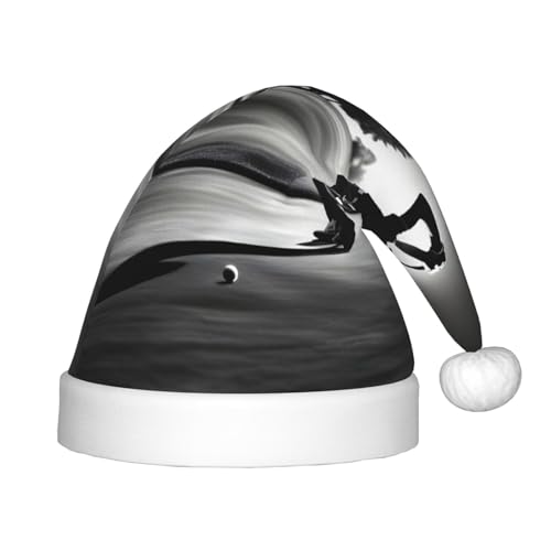 IRSHI Schwarze und weiße Golfmütze für Kinder, Weihnachtsmannmütze, Uni, Weihnachtsdruck für Kinder, perfekte Weihnachtsfeiertage für die Weihnachtszeit IRSHI Schwarze und weiße Golfmütze für Kinder, Weihnachtsmannmütze, Uni, Weihnachtsdruck für Kinder, perfekte Weihnachtsfeiertage für die Weihnachtszeit von IRSHI