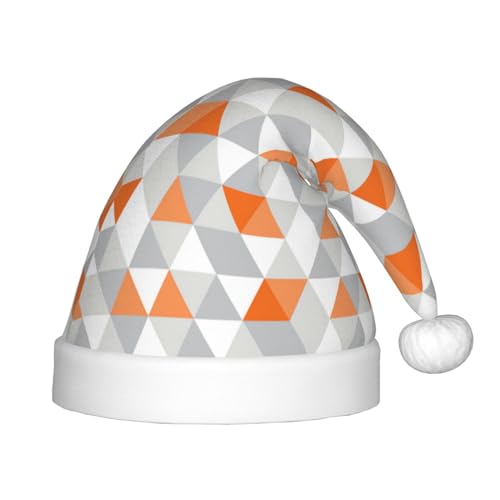 IRSHI Weihnachtsmannmütze für Kinder, Dreiecksmuster, Uni, Weihnachtsdruck für Kinder, perfekte Weihnachtsfeiertage für die Weihnachtszeit IRSHI Weihnachtsmannmütze für Kinder, Dreiecksmuster, Uni, Weihnachtsdruck für Kinder, perfekte Weihnachtsfeiertage für die Weihnachtszeit von IRSHI