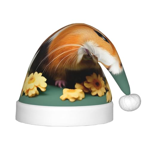 IRSHI Weihnachtsmütze für Kinder, Motiv: Meerschweinchen, Weihnachtsmannmütze, uni, für Kinder – perfekte Weihnachtsfeiertage für die Weihnachtszeit IRSHI Weihnachtsmütze für Kinder, Motiv: Meerschweinchen, Weihnachtsmannmütze, uni, für Kinder – perfekte Weihnachtsfeiertage für die Weihnachtszeit von IRSHI