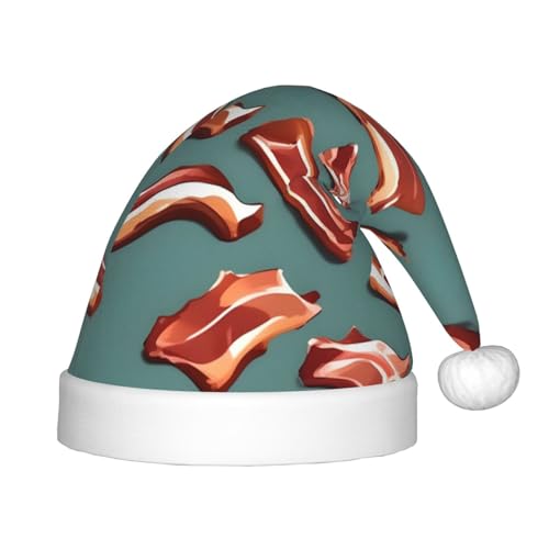 IRSHI Weihnachtsmütze für Kinder, gestreiftes Speckmuster, uni, Weihnachtsdruck für Kinder, perfekte Weihnachtsfeiertage für die Weihnachtszeit IRSHI Weihnachtsmütze für Kinder, gestreiftes Speckmuster, uni, Weihnachtsdruck für Kinder, perfekte Weihnachtsfeiertage für die Weihnachtszeit von IRSHI