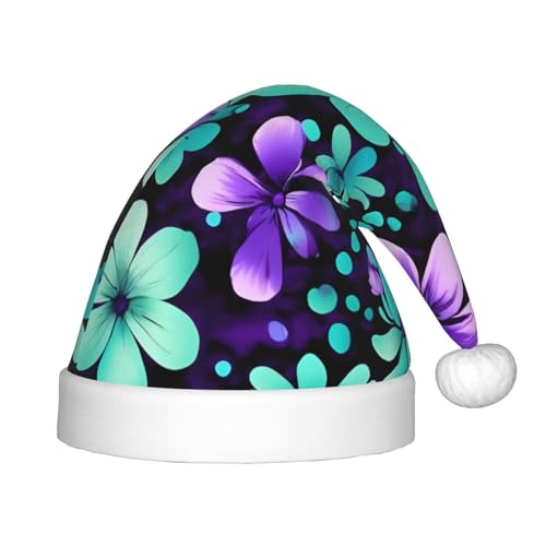 IRSHI Weihnachtsmütze für Kinder, lustige und festliche Partykleidung für Weihnachten, Neujahr und festliche Feiertagspartys, Violett und Blaugrün von IRSHI