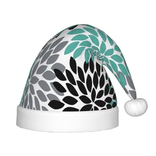 IRSHI Weihnachtsmütze mit Dahlien-Blumen-Motiv, lustige und festliche Partykleidung für Weihnachten, Neujahr und festliche Feiertagsfeiern von IRSHI