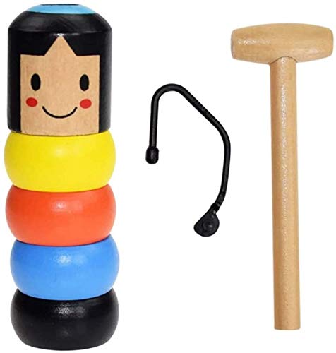 ISAKEN 1 Pcs Hölzernes Mann Spielzeug, Unsterbliches Daruma Marionette, Wooden Man Magic Toy Unzerstörbares Holzspielzeug, Zauberrequisiten Hölzernes, Holz-Mann Magie Spielzeug Geschenk für Kinder ISAKEN 1 Pcs Hölzernes Mann Spielzeug, Unsterbliches Daruma Marionette, Wooden Man Magic Toy Unzerstörbares Holzspielzeug, Zauberrequisiten Hölzernes, Holz-Mann Magie Spielzeug Geschenk für Kinder von ISAKEN
