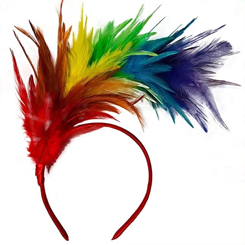 ISAKEN 20er Jahre Stirnband Feder Haarreif Haarband Cosplay Feder Haarband Karneval Party Kopfschmuck Regenbogen Feder Haarreif Kostüm für Ostertag Hochzeit Halloween Party ISAKEN 20er Jahre Stirnband Feder Haarreif Haarband Cosplay Feder Haarband Karneval Party Kopfschmuck Regenbogen Feder Haarreif Kostüm für Ostertag Hochzeit Halloween Party von ISAKEN