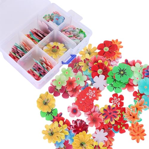 ISAKEN 360 Stück Tortendeko Essbar Blumen Klebreispapier Tortenaufsatz Torte Deko Bunte Kirschblüten Essbare Cupcake Topper Kuchen Dekoration für Hochzeit, Geburtstag, Partybedarf von ISAKEN