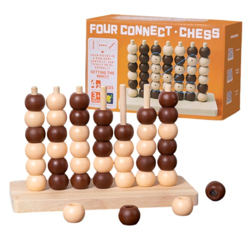 ISAKEN 4 Gewinnt Klassik, 4 in Einer Reihe Reihe Vertikales Brettspiel für Kinder ab 3-8 Jahren, Brettspiel 4 Gewinnt Holz, Lernspielzeug für Kinder, Strategiespiel für Kinder ab 3 4 5 6 Jahre ISAKEN 4 Gewinnt Klassik, 4 in Einer Reihe Reihe Vertikales Brettspiel für Kinder ab 3-8 Jahren, Brettspiel 4 Gewinnt Holz, Lernspielzeug für Kinder, Strategiespiel für Kinder ab 3 4 5 6 Jahre von ISAKEN