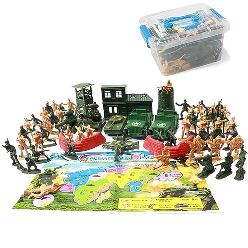 ISAKEN 60 Teiliges Military Basis Spielzeug Set Militär Fahrzeuge Kunststoff Kampf Kraft Flugzeug Mini Tank Jets Fahnen Spielset Gruppe Battlefield Zubehör Spielzeugsoldaten Militärspielset für Kinder ISAKEN 60 Teiliges Military Basis Spielzeug Set Militär Fahrzeuge Kunststoff Kampf Kraft Flugzeug Mini Tank Jets Fahnen Spielset Gruppe Battlefield Zubehör Spielzeugsoldaten Militärspielset für Kinder von ISAKEN