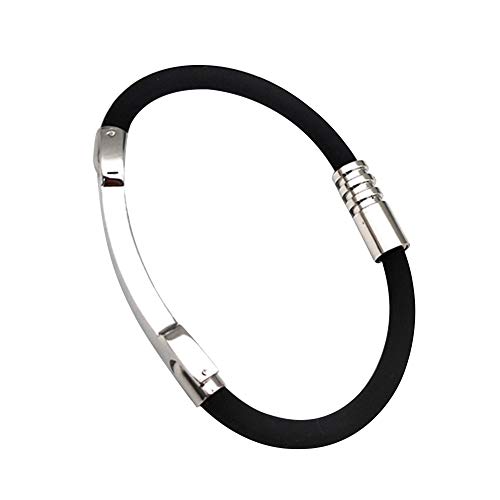 ISAKEN Anion Armband Antistatik Armband für Damen und Herren, Silikon Antistatisches Handgelenksbänder Armbänder, Beseitigt Statische Negative Ionen Wasserdicht Handschlaufe Gesundheitspflege Armband von ISAKEN