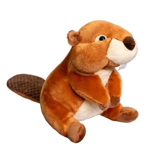 ISAKEN Biber Plüschpuppe, Sitzender Biber Plüschtier Kreatives Wurfkissen Plüschtier PP Baumwolle Schlafkissen Simuliertes Tier Plüschtier Flauschiges Stofftier Spielzeug für Mädchen Jungen Babys ISAKEN Biber Plüschpuppe, Sitzender Biber Plüschtier Kreatives Wurfkissen Plüschtier PP Baumwolle Schlafkissen Simuliertes Tier Plüschtier Flauschiges Stofftier Spielzeug für Mädchen Jungen Babys von ISAKEN
