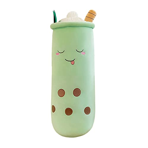 ISAKEN Bubble Tea Kuscheltier Boba Plüschtier Gefüllte Milchtee Soft Doll Tea Cup-förmiges Plüschpuppen Cartoon Plüsch Doll Tea Cup Umarmungskissen Kissen Kinderspielzeug für Geburtstag Party von ISAKEN