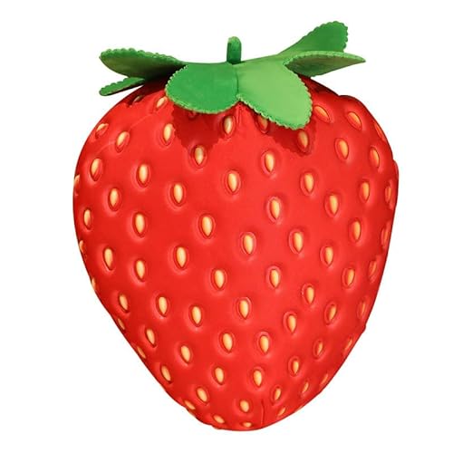 ISAKEN Erdbeer Plüschtiere, 35CM Süßes Obst Plüschtier Dekoratives Kissen Kuscheltier Geschenke für Kinder von ISAKEN