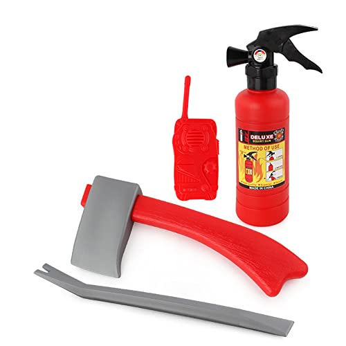 ISAKEN Feuerwehrmann Kostüm Set Feuerwehrjacke Feuerwehrspielzeug Halloween Cosplay Rollenspiel Spielzeug Zubehör Wasser-Feuerlöscher Feuerwehrhelm Spielzeug für Kinder ab 3 Jahren ISAKEN Feuerwehrmann Kostüm Set Feuerwehrjacke Feuerwehrspielzeug Halloween Cosplay Rollenspiel Spielzeug Zubehör Wasser-Feuerlöscher Feuerwehrhelm Spielzeug für Kinder ab 3 Jahren von ISAKEN