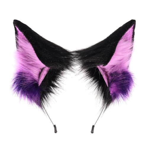 ISAKEN Fuchsohren und Schwanz Set, Faux Wolf Ohren Schwanz Kostüm Handgefertigtes Fuchs Wolf Ohren Halloween Kostüm Cosplay Kopf Zubehör Fuchsohren für Kinder Mädchen Jungen Teens Frauen ISAKEN Fuchsohren und Schwanz Set, Faux Wolf Ohren Schwanz Kostüm Handgefertigtes Fuchs Wolf Ohren Halloween Kostüm Cosplay Kopf Zubehör Fuchsohren für Kinder Mädchen Jungen Teens Frauen von ISAKEN
