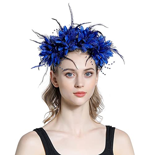 ISAKEN Halloween Blume Stirnband, Gothic Rose Blume Stirnband Feder Schädel Tag Der Toten Kopfbedeckung Rose Kopfbedeckung Haarreifen für Halloween Cosplay ISAKEN Halloween Blume Stirnband, Gothic Rose Blume Stirnband Feder Schädel Tag Der Toten Kopfbedeckung Rose Kopfbedeckung Haarreifen für Halloween Cosplay von ISAKEN