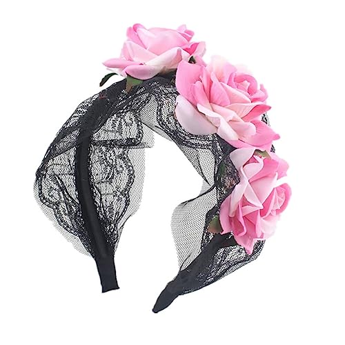 ISAKEN Halloween Blume Stirnband Tag der Toten Krone Kopfschmuck Damen Gothic Stirnbänder Für Halloween Party Birthday Requisiten Cosplay Festival Kopfschmuck Stirnband ISAKEN Halloween Blume Stirnband Tag der Toten Krone Kopfschmuck Damen Gothic Stirnbänder Für Halloween Party Birthday Requisiten Cosplay Festival Kopfschmuck Stirnband von ISAKEN