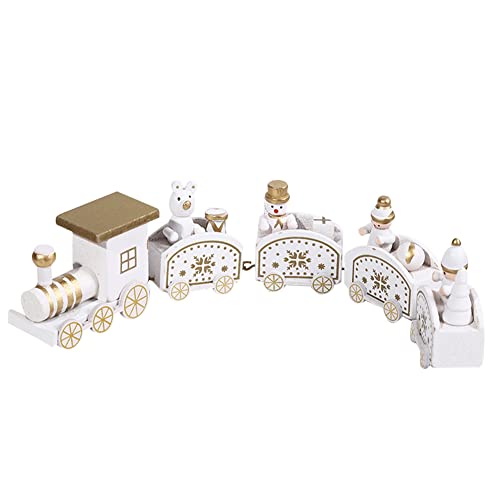 ISAKEN Holz-Eisenbahn Weihnachtszug Deko, Holz Kleiner Zug Fensterdeko Weihnachtsdeko Spielzeugeisenbahn Holzzug Neujahr Ornament Spielzeug Geschenk für Kinder Mädchen Jungen ISAKEN Holz-Eisenbahn Weihnachtszug Deko, Holz Kleiner Zug Fensterdeko Weihnachtsdeko Spielzeugeisenbahn Holzzug Neujahr Ornament Spielzeug Geschenk für Kinder Mädchen Jungen von ISAKEN