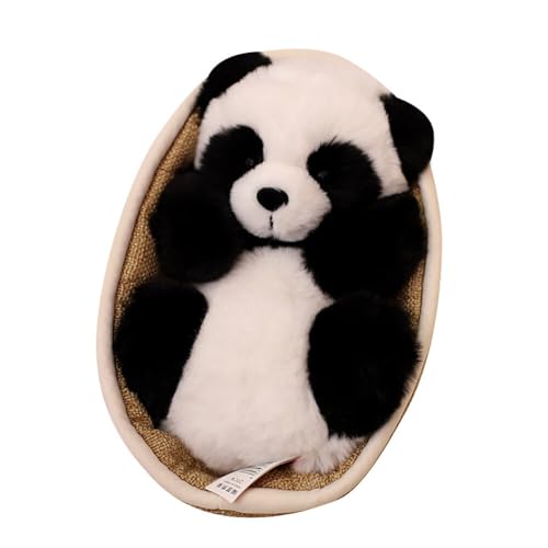 ISAKEN Panda Stofftier Plüschtier Süße Weiche Schlafender Panda Plüschkissen Kreative Kopfkissen Anime Kuschelkissen Spielzeug Geschenke für Baby Kinder Freunde Ostern Karneval Geburtstag Weihnachten von ISAKEN