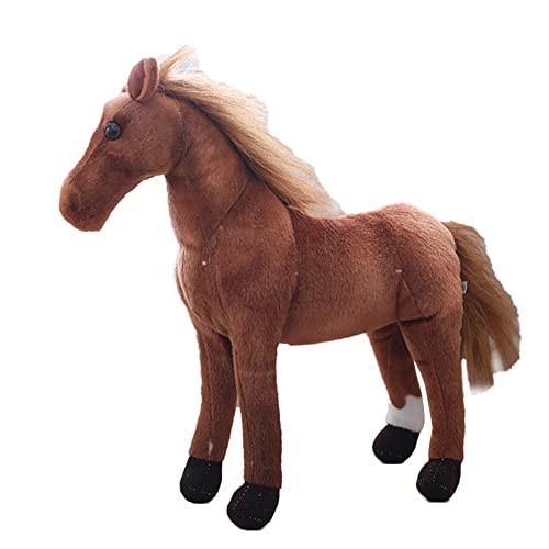 ISAKEN Pferd Stofftiere Plüsch Spielzeug Pony Plüschtier Pferd Kuscheltier Flauschiges Stofftier zum Kuscheln, Weiche Plüsch Pferd Stofftierpuppe für Tierthema Party Geburtstags Dekorationszubehör ISAKEN Pferd Stofftiere Plüsch Spielzeug Pony Plüschtier Pferd Kuscheltier Flauschiges Stofftier zum Kuscheln, Weiche Plüsch Pferd Stofftierpuppe für Tierthema Party Geburtstags Dekorationszubehör von ISAKEN