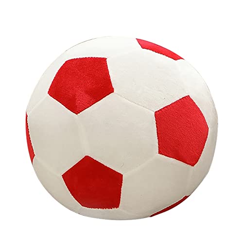 ISAKEN Plüsch Fußball Spielzeug, 30CM Flauschige Fussball Gefüllte Kissen Plüsch Stuhlkissen Ball Fußball Geformte Durable Sport Spielzeug Geschenk Für Kinderzimmer Dekoration von ISAKEN