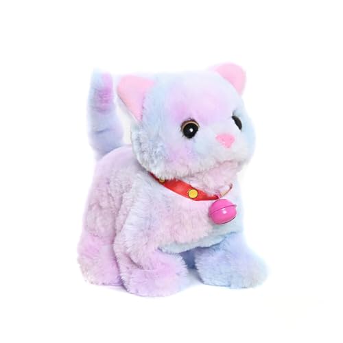 ISAKEN Plüsch Kätzchen Spielzeug, Elektronisches Interaktives Haustierkatze Spielzeug mit Läuft und Wackelt, Haustier Katzenspielzeug Weihnachten Kindergeburtstag Geschenke für Kinder Jungen Mädchen ISAKEN Plüsch Kätzchen Spielzeug, Elektronisches Interaktives Haustierkatze Spielzeug mit Läuft und Wackelt, Haustier Katzenspielzeug Weihnachten Kindergeburtstag Geschenke für Kinder Jungen Mädchen von ISAKEN
