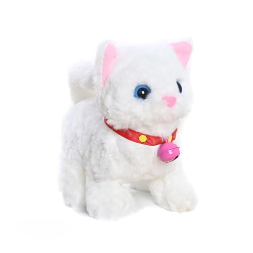 ISAKEN Plüsch Kätzchen Spielzeug, Elektronisches Interaktives Haustierkatze Spielzeug mit Läuft und Wackelt, Haustier Katzenspielzeug Weihnachten Kindergeburtstag Geschenke für Kinder Jungen Mädchen ISAKEN Plüsch Kätzchen Spielzeug, Elektronisches Interaktives Haustierkatze Spielzeug mit Läuft und Wackelt, Haustier Katzenspielzeug Weihnachten Kindergeburtstag Geschenke für Kinder Jungen Mädchen von ISAKEN