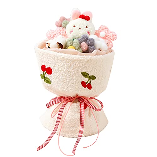 ISAKEN Plüsch Puppen Strauß Kawaii Plüsch Blumenstrauß Cartoon Bär Stofftier Kaninchen Plüschpuppe Plüschblume Kreative Nette Anime Blume Abschluss Freundin Freund von ISAKEN