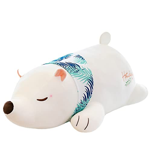 ISAKEN Plüschtier Eisbär, Baby Kuscheltiere Große Bär Kuscheltier Schmusetier zum Spielen & Kuscheln, Eisbär Stofftier Geschenkideen Zum Geburtstag für Kinder Erwachsener von ISAKEN