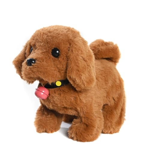 ISKAEN Elektronisches Haustier Hund, Plüschtier Spielzeug Hund der Läuft und Bellt, Realistische interaktive Begleiter Haustier Hund Plüschwelpe Spielzeug Geschenk für 3-6 Jahre Jungen & Mädchen ISKAEN Elektronisches Haustier Hund, Plüschtier Spielzeug Hund der Läuft und Bellt, Realistische interaktive Begleiter Haustier Hund Plüschwelpe Spielzeug Geschenk für 3-6 Jahre Jungen & Mädchen von ISAKEN