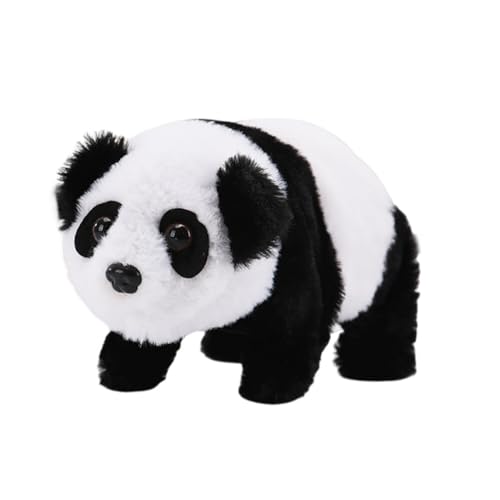 ISAKEN Plüsch Panda Spielzeug Elektronisches Walking Plüschtier Interaktives Panda Haustier Spielzeug Kindergeburtstag Geschenk für Kleinkinder Mädchen und Jungen 3-5 Jahre alt von ISAKEN