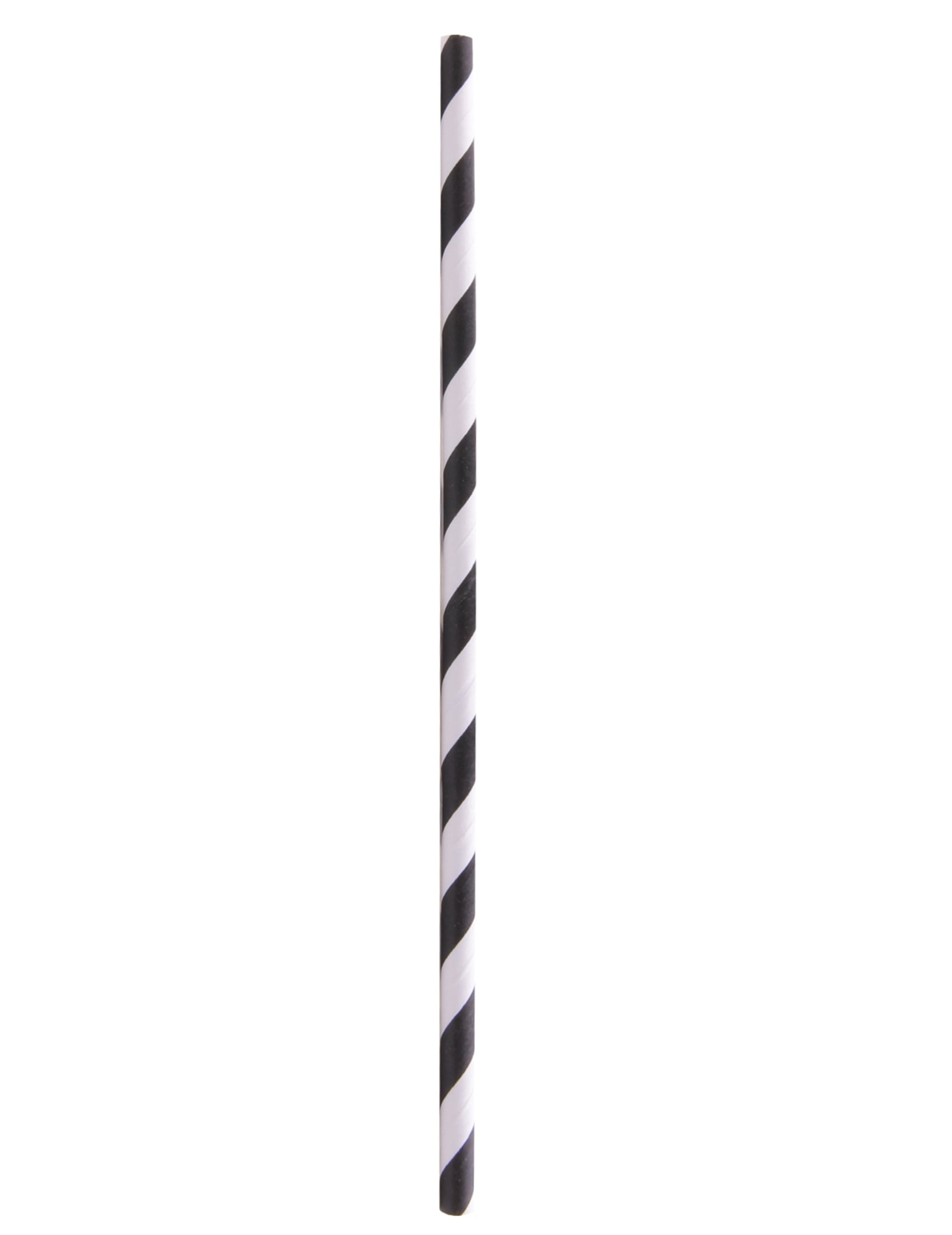 100 Trinkhalme aus Papier Schwarz-Wei+ gestreift 20 cm 100 Trinkhalme aus Papier Schwarz-Wei+ gestreift 20 cm von ISAP FRANCE
